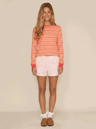 Citrus Kissed Long Sleeve with Orange Skies Shorts